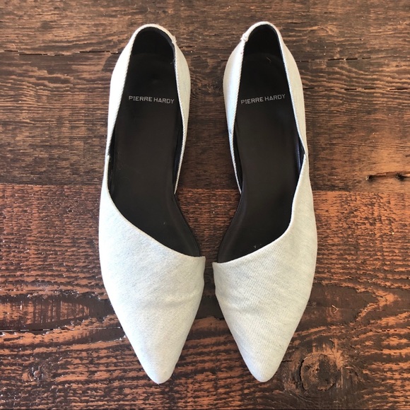 Pierre Hardy Shoes - Pierre Hardy Denim D’Orsay Flats